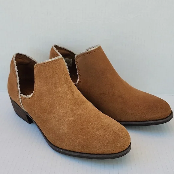 NWOT SKECHERS SUEDE TEXAS MIDWEST SHINE ANKLE BOOT - Picture 10 of 10